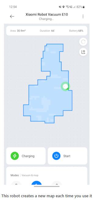 This robot creates a new map each time you use it