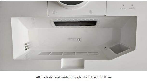 All the holes and vents through which the dust flows