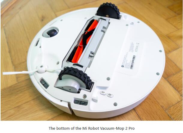 The bottom of the Mi Robot Vacuum-Mop 2 Pro