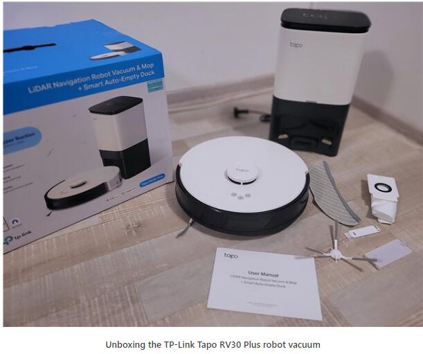 Unboxing the TP-Link Tapo RV30 Plus robot vacuum