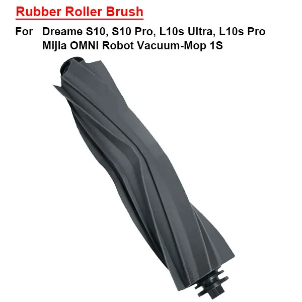   Rubber Roller Brush for Mijia OMNI Robot Vacuum-Mop 1S/ Dreame S10, S10 Pro, L10s Ultra, L10s Pro   