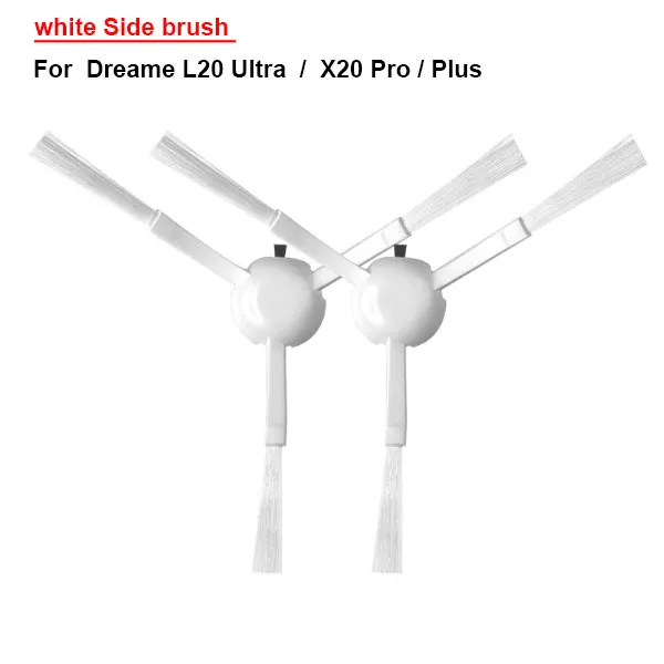  white Side Brush For  Dreame L20 Ultra  /  X20 Pro / Plus  