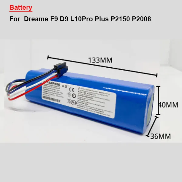  Battery For Dreame F9 D9 L10Pro Plus P2150 P2008  
