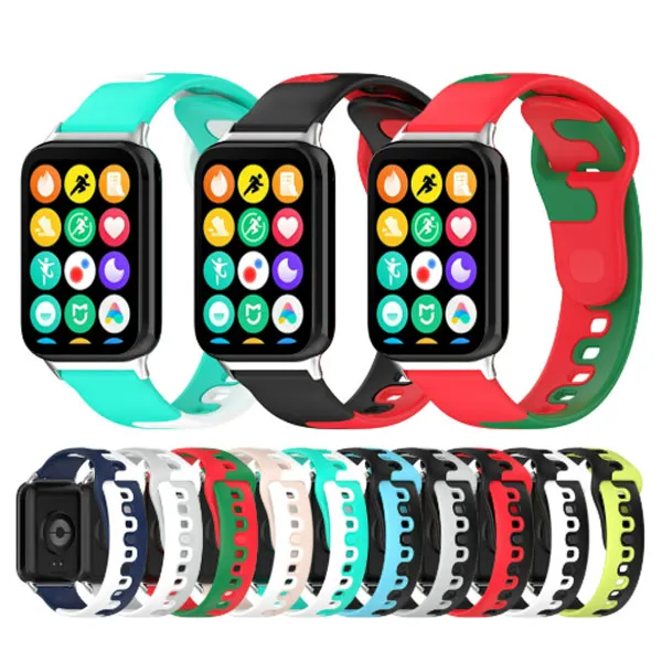  Double-color rubber strap For Redmi Watch5 / Watch4 /mi band9 pro /mi band8 pro 
