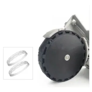  (white)Vacuum Cleaner Wheel Tire Skin for Roborock S50 S55 S6 S5Max  