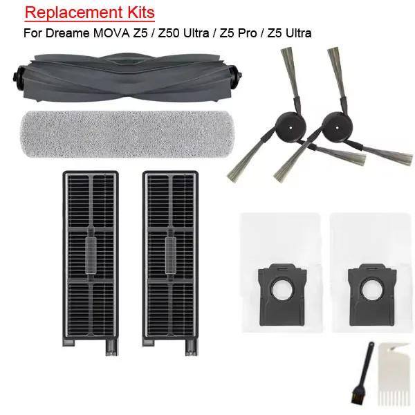  Replacement Kits For  Dreame Mova Z50 Ultra / Z5 / Z5 Pro 