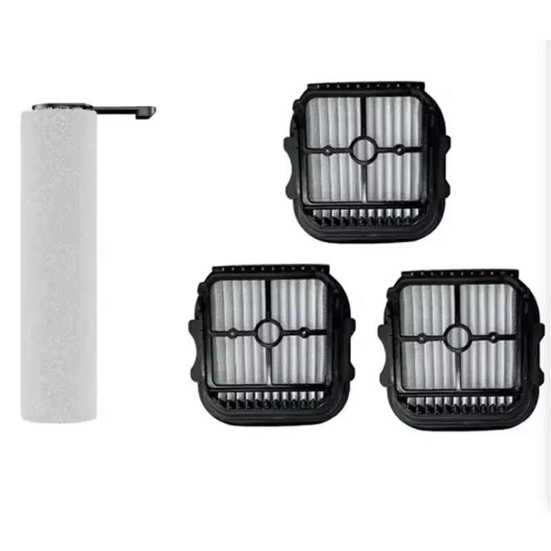   Replacement Roller Brush& Filter Set(4PCS) For JONR ED12 Pro Max Cordless Wet Dry Vacuum Cleaner  