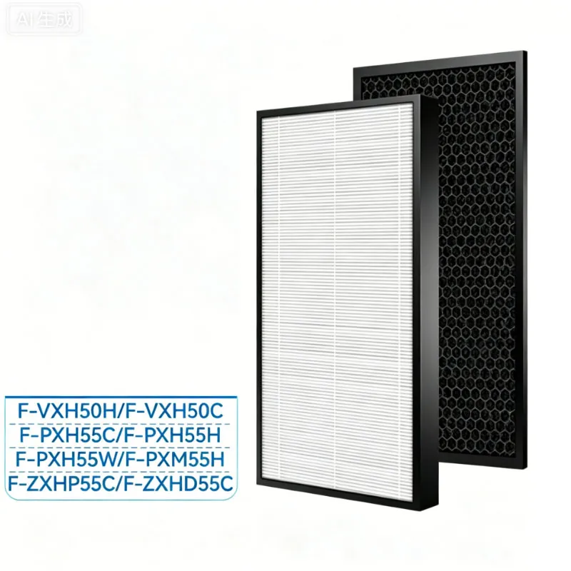  Replacement Filter Kit (Dust + Deodorization) for Panasonic F-VXH50C PXH55C ZXHP ZXHD55C PXM55H 