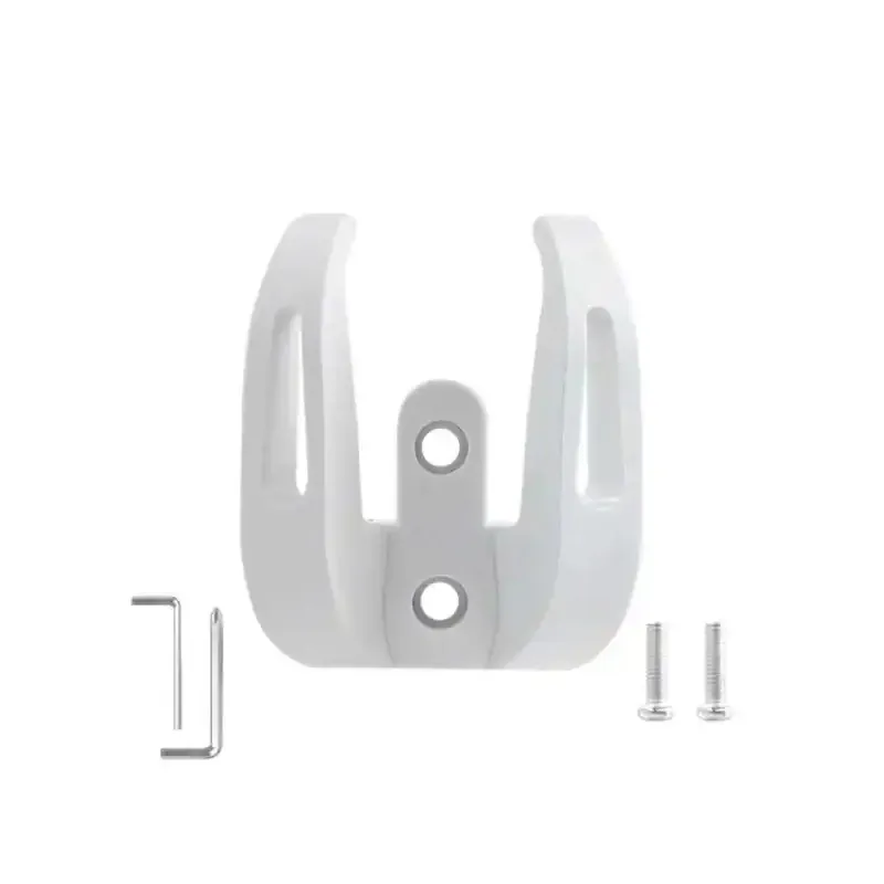 White Nylon Double Hook For Xiaomi M365/Pro/1s Scooter Electric Scooter Front Hook Helmet Double Claw Bag Grip Handle Hook Front Hanger Hook Black Nylon Handbags Carrying Hook with tool Hook Spare Parts and Accessory