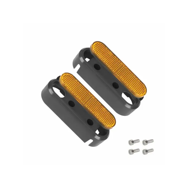 2 Pcs Xiaomi 5 Rear Decorative Cover with Reflector Bar and Screws Electric Scooter Shell Cover Plastic Cover Rear Fork Shell Cover for Xiaomi 5 Electric Scooter