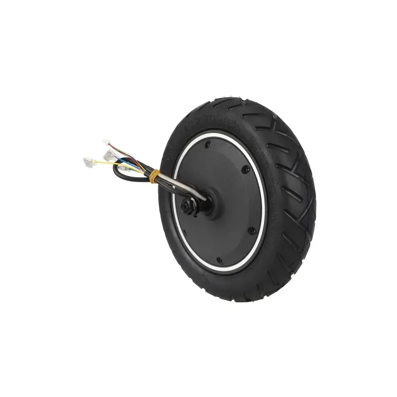 Xiaomi 5 Pro Motor with CST 60/70-6.5 Vacuum Tires 48V400W Motor with White Circle for Xiaomi 5 Pro Electric Scooter Engine Motor Replacement Driving Wheel Motor