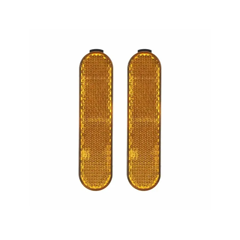 2 Yellow Reflective Blocks for Rear Wheel Of Xiaomi 5/5 Pro/5 Max Electric Scooter Xiaomi 5 5 Pro 5 Max Side Reflective Strips Front And Rear Safety Tubes Night Reflective Strips Electric Scooter Accessories