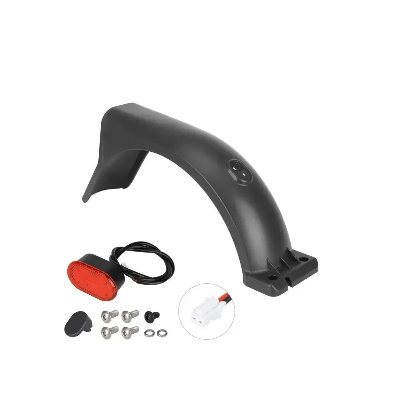 Xiaomi 5 Max Rear Fender with Hook Tail Light and Screws Xiaomi 5 Max Electric Scooter Accessories Rear Fender with Tail Light Waterproof Fender Night Riding Lighting Accessories Waterproof Splash Guard Electric Scooter Fender