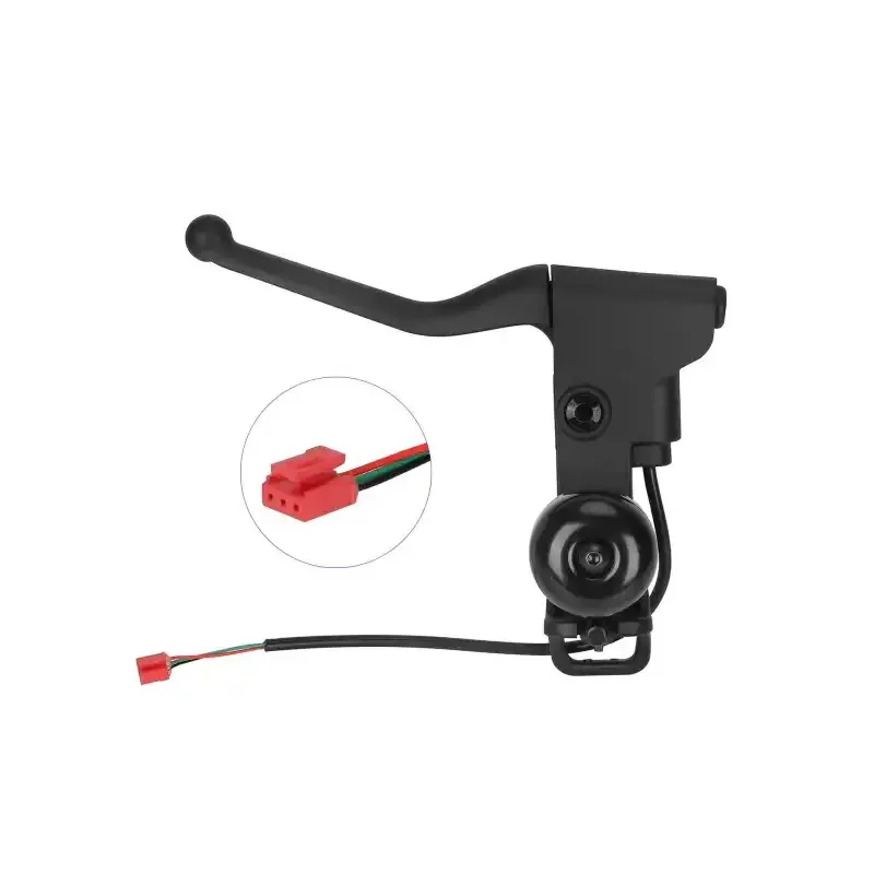 Left Clutch Brake Lever with Bell for Xiaomi 4 Lite 2nd Gen Xiaomi 5 Plus Electric Scooter Brake Handle Brake Handle Parts Xiaomi Scooter Part Left Brake Lever
