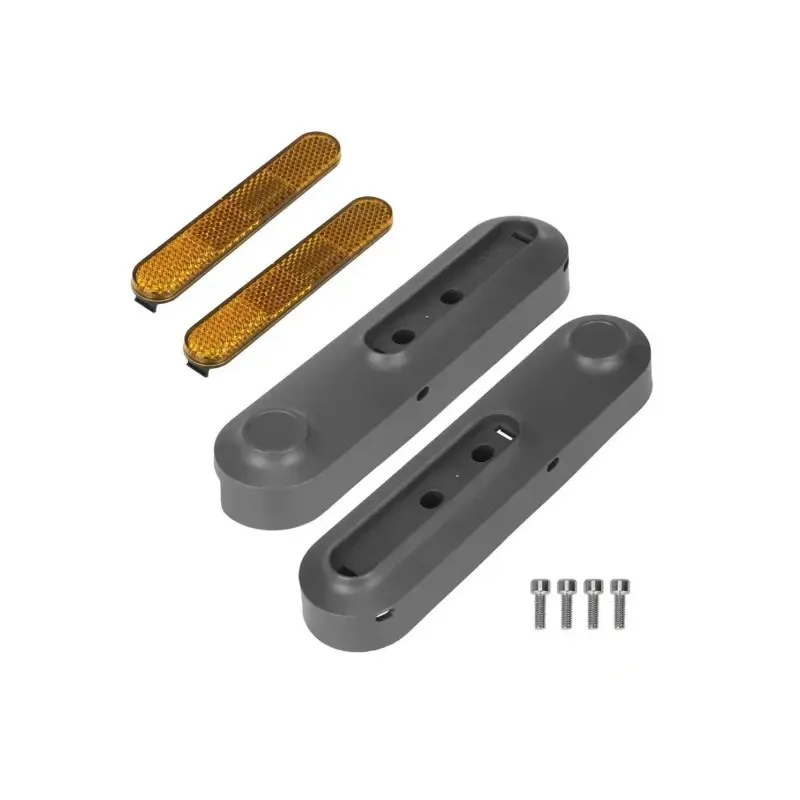 Original Xiaomi 6 Rear Frame Left and Right Trim Covers with 2 Pcs Xiaomi 6 Side Reflectors Night-Safety Reflective Decorative Cover For Xiaomi 6 Kickscooter Front Rear Strips Accessory Reflective Strip Reflective Sticker Safety Warning