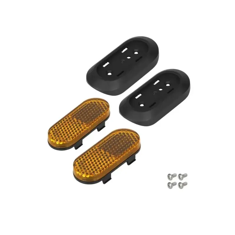 Original Xiaomi 6 Lite Rear Side Reflector Mount with 2 Sets of Original Xiaomi 6 Lite Side Reflectors Night-Safety Reflective Decorative Cover For Xiaomi 6 Lite Kickscooter Front Rear Strips Reflective Strip Reflective Sticker Safety Warning Accessory