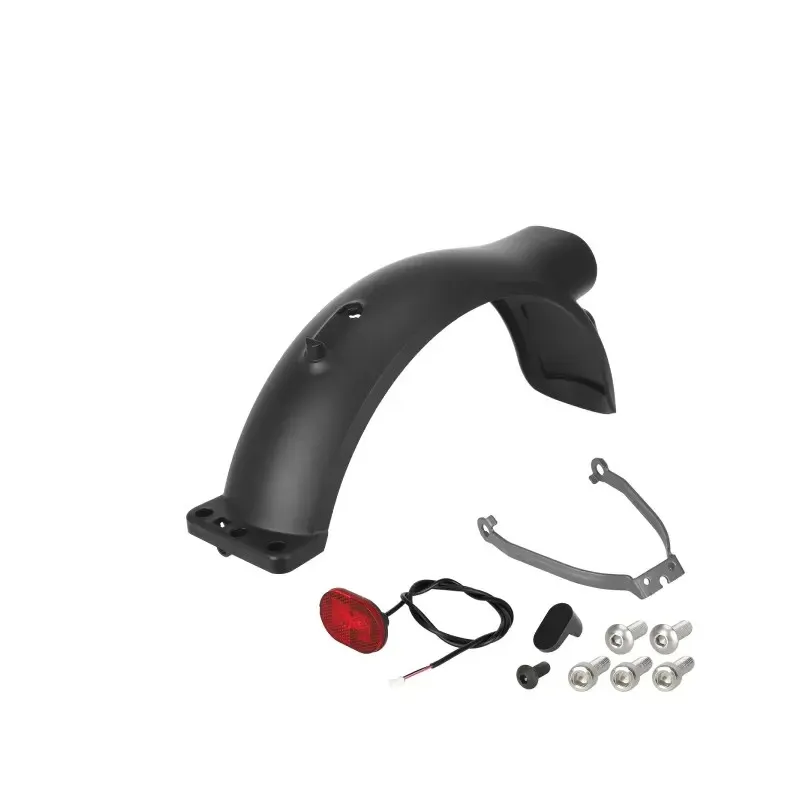 Original Xiaomi 6 Lite Rear Fender with Hook Tail Light Metal Bracket Combination Kit Night Riding Safety Warning Light & Protection Fender Kit Fender Set