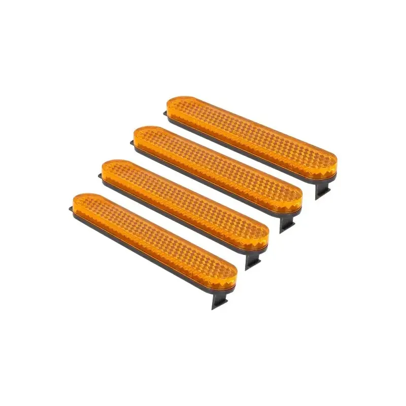 4 Pcs Yellow Reflector Bars for Xiaomi Pro 2 Essential 1S F2 F2 Plus and F2 Pro Scooter Electric Scooter Reflective Strips