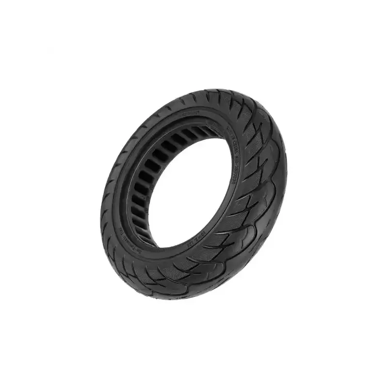 10*2.125 Solid Tire with Red Circle 36mm Slot 10*2.125 Rubber Airless 10-Inch Solid Tire Explosion-Proof Rubber Tire for Xiaomi M365 Scooters and 10X2.125 Tire with 36mm Slot