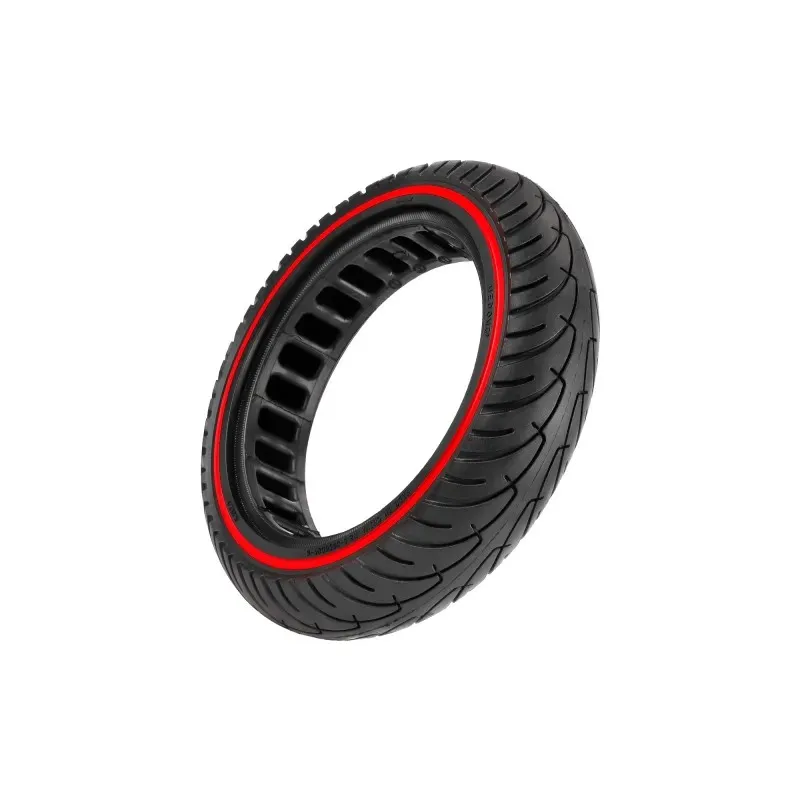Nedong E-Scooter 8.5 Inch Solid Tire with Red Circle 8.5X2 8 1/2*2 Tyre for Xiaomi M365 Pro Pro2 1S MI3 Essential Scooter Non-Pneumatic Tyre Damping Rubber Electric Scooter 8.5*2 Inch Tyres
