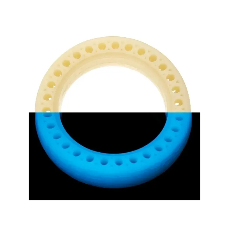 8.5 inch Blue Fluorescent Honeycomb Rubber Tire for Electric Scooter Tubeless Shock Absorption Tire 8 1/2 Luminous Solid Tyre