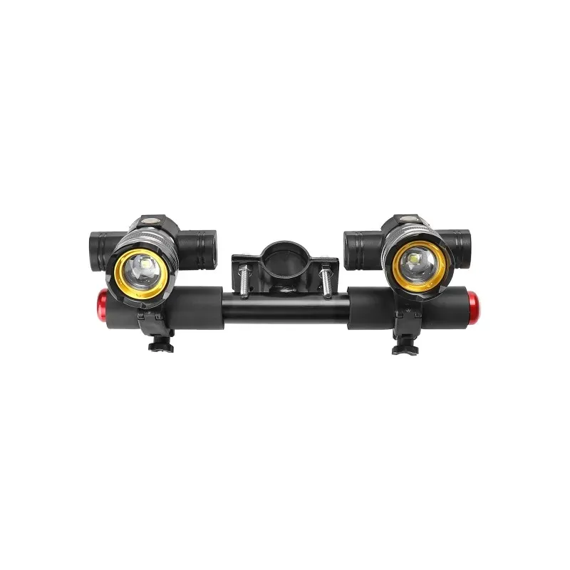 2 PCS XM-L T6 LED Headlight with Handlebar for Xiaomi M365/Pro/Pro2/1S/Lite and Ninebot F Series Scooter F20F25F30F40Electric Scooter Zoomable 1200mAh Battery USB Rechargeable 150LM XM-L T6 LED Light Front Lamp