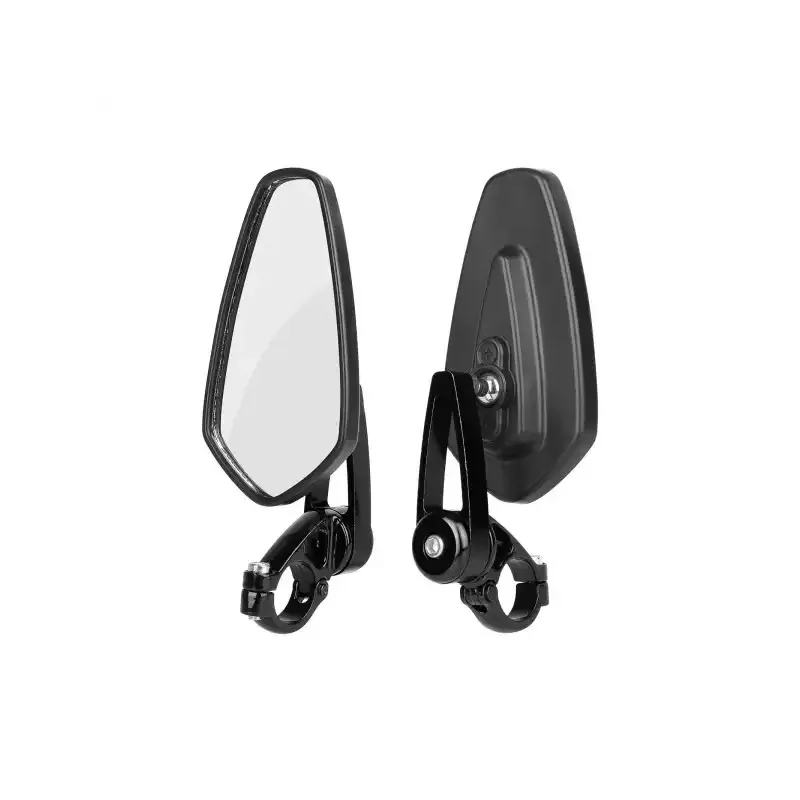 1 Pair Universal Motorcycle Electric Scooter Aluminum Mirrors Handle Bar End 7/8" 22mm Mirrors Handlebar Bar End Mirror Glass CNC Aluminum Motorbike Scooter E-bike Side Mirrors