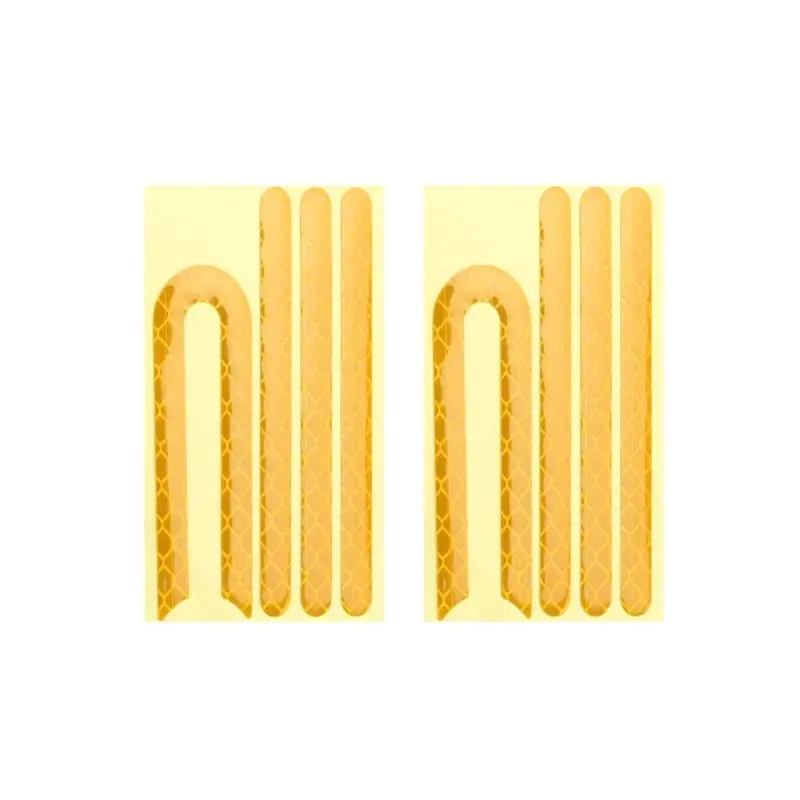 2 Sets Yellow Reflector Bars for M365 and Pro Yellow Xiaomi Electric Scooter M365 Plastic Side Cover Reflective Strip u-Shaped Reflective Safety Protection Strip Electric Scooter Rear Wheel Tire Cover Front Protection Strip Accessories