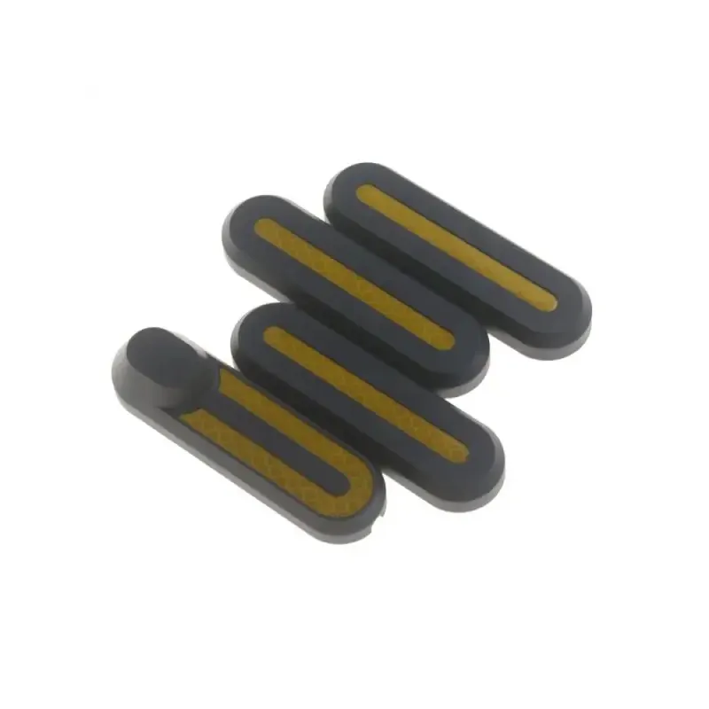 Black Xiaomi Decorative Plastic Parts With Yellow Reflective Strips Xiaomi Scooter M365 Protective Cover With Straight u-Shaped Adhesive Stickers Four Front And Rear Wheel Protective Plastic Blocks