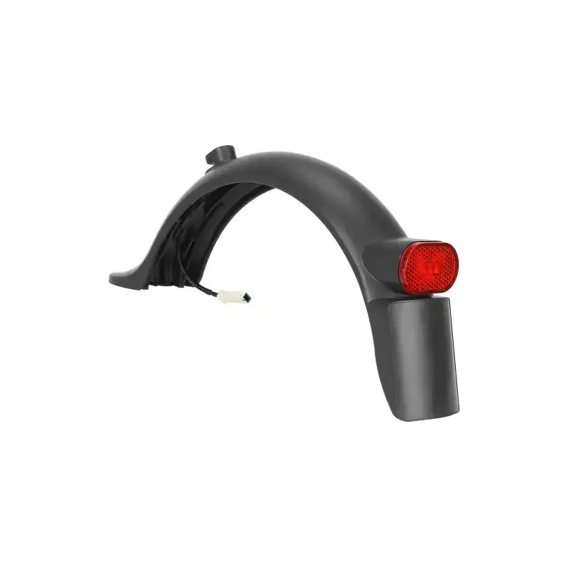 Gray Rear Fender with Light Integral License Plate and Hook for M365 Pro/Pro2 1S MI3 scooter Electric Scooter Fender for Xiaomi M365/1S/Pro/Pro2 E-Scooter Rear Mudguard Pro2 Parts Accessories