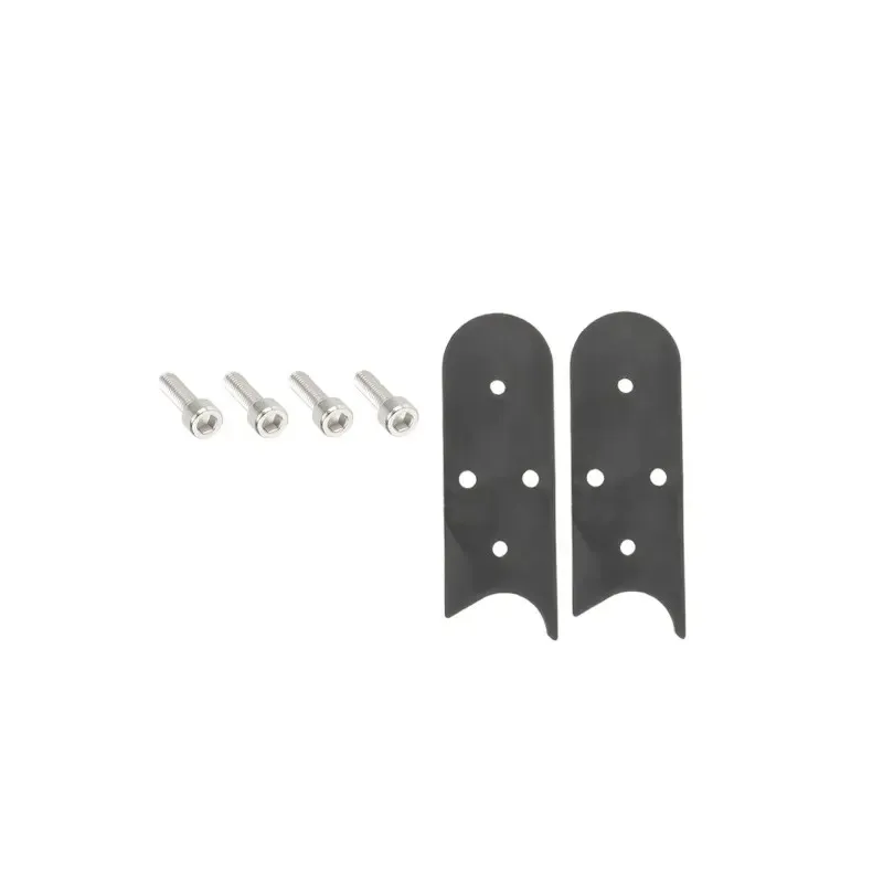 2 Slotted Plates with 4 Screws for Rear Retaining Metal Support 8.5&10 Inch Anti-break Support 8.5/10 inch Rear Fender Support of Xiaomi Pro 2 Mi 3 Electric Scooter Rear Wheel Mudguard BracketWith Screws Aluminium Alloy Accessories