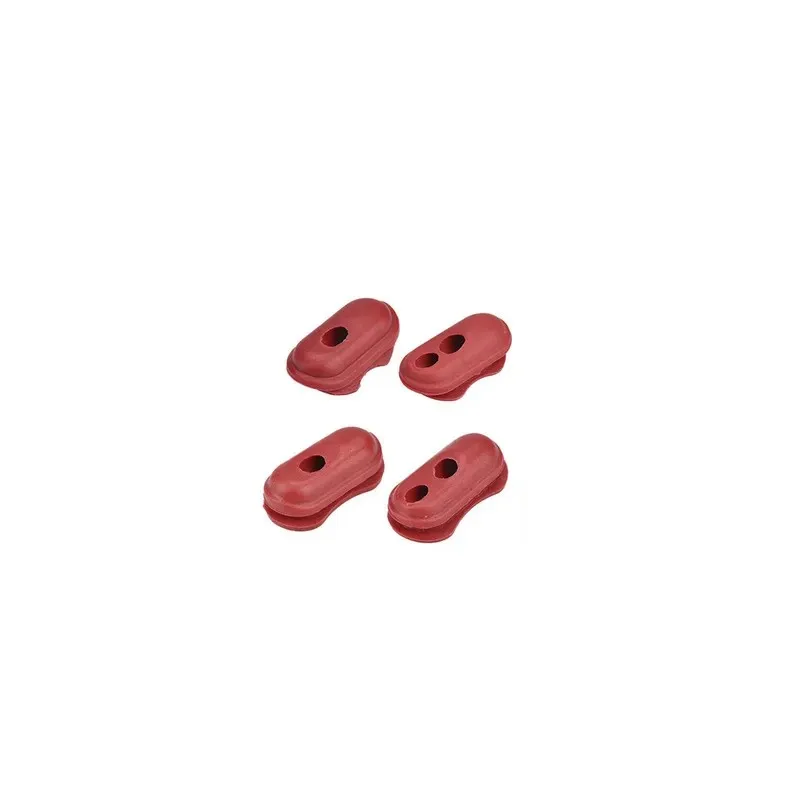 M365 Red Silicone 4-Piece Set Suitable For Xiaomi m365 Scooter Silicone Protective Cover Wire Protective Cover Charging Port Protective Cover Scooter Accessories