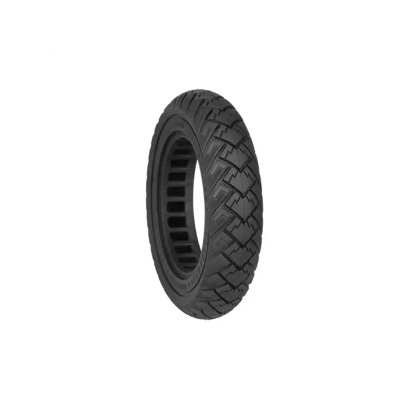 Ulip Black 10*2.125 Off-Road Solid Tire with ID 141mm & Slot 36mm 10*2.125 Rubber Non-Inflatable 10 Inch Tire Accessories For Xiaomi 8.5 inch M365 Pro Pro2 1S HX X6 X7 X8 Scooter Anti-puncture Explosion-proof Shock-absorbing Solid Tyre Part