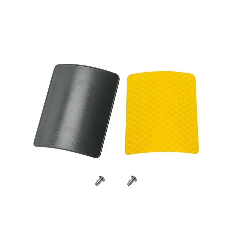Xiaomi Pro2 Rear Fender License Plate with Yellow Reflective Stickers Screws Electric Scooter License Plate Fender Number Plate Holder for Xiaomi M365 Pro 2 E-Scooter Safety Reflective Stickers Accessories