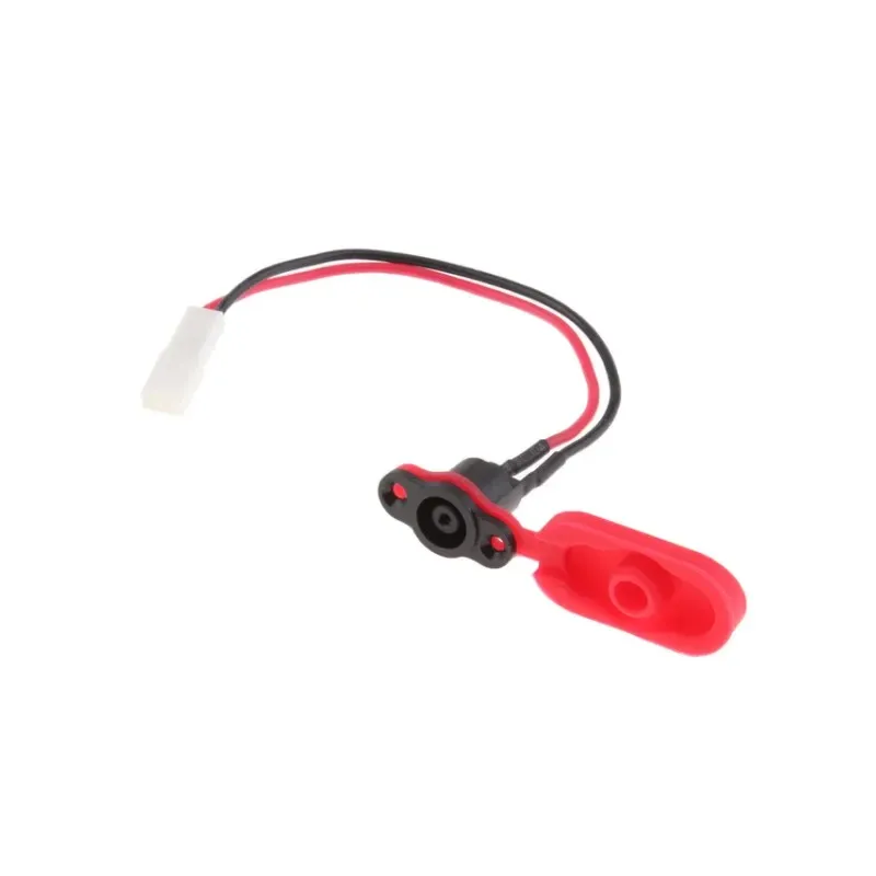 Charging Cable with Waterproof Cover for Xiaomi M365 Electric Scooter Charging Hole Cover with Charging Cable Charging Port Waterproof Cover for Xiaomi Mijia M365 Pro1 Pro 2 Scooter Plastic Waterproof Cover Charging Port Kit