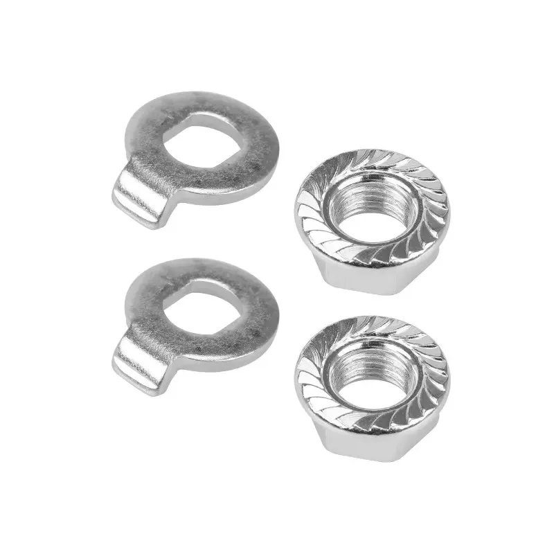 10mm Bolt with Nut for Xiaomi M365 Front Motor 2 Sets Stainless Steel Bolts Wheel Fixed Nuts Screws for Xiaomi M365 PRO Pro2 1S Electric Scooter Parts Durables Front Motor Wheel Steel Alloy Nuts Skateboard Replacement Spare Accessories Part