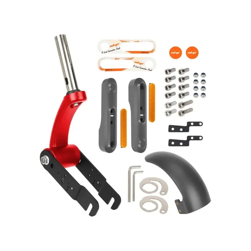 Black-Red Ulip High-class Damp Cushioning Front Suspension for Xiaomi M365/1S/PRO/PRO2/Mi3/Mi4/Mi4Lite/Mi4Pro Series Kickscooter Front Shock Absorber Damping Shock Absorption