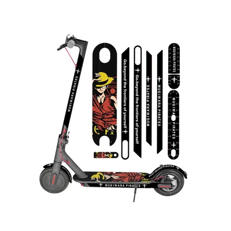 Creative Body Reflective Stickers For Xiaomi Scooters Suitable For Xiaomi m365 Pedal Frosted Waterproof Pad Sticker Sandpaper Sticker Electric Scooter Decoration Skateboard Accessories