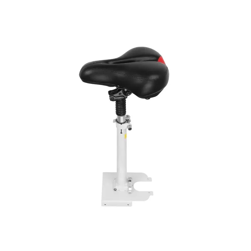 Electric Scooter Seat Shock Absorbing Foldable Adjustable Height Aluminum Alloy Foam Saddle for Xiaomi M365 1S LITE Electric Scooter Comfortable Replacement Cushion Universal Fit Ergonomic Design Waterproof Durable Lightweight Scooter Accessories (White）