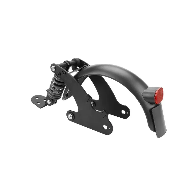 Black V2 Rear Suspension with Mudguard and Tailight for Xiaomi M365 and 1S Scooter Rear Shock Absorber for Scooter Rear Spring Shock Absorber Replacement Accessories