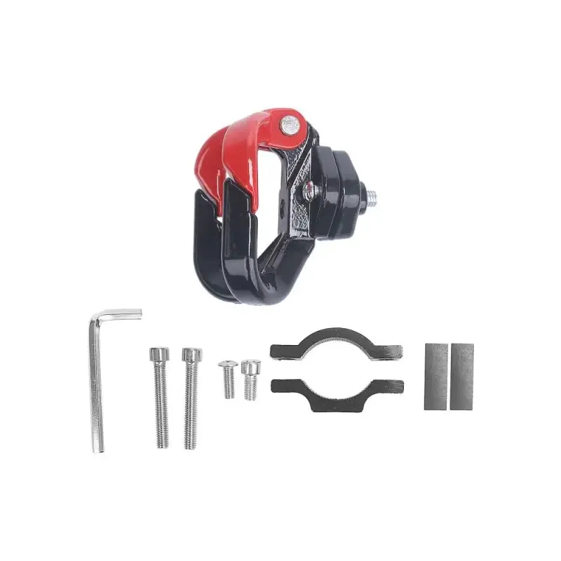 Xiaomi Scooter Front Double Hook M365 Pro Universal Double Stand Hook Rack Modified Hook Metal Iron Electric Scooter Helmet Luggage Bag Hook Hanger For M365 Scooter Motorcycle