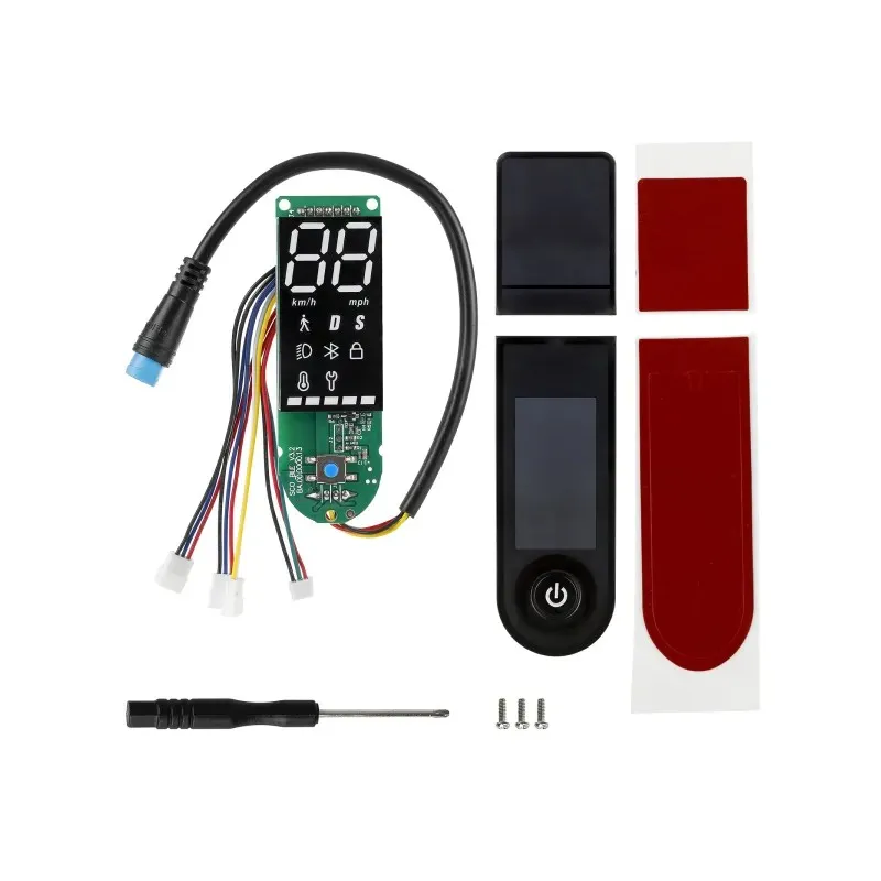 Xiaomi Kickscooter Circuit Board Set with 4 Plugs for Xiaomi Pro Pro2 1S Scooters Bluetooth Dashboard Cover Replacement Circuit Board for Pro Pro2 1S Scooters