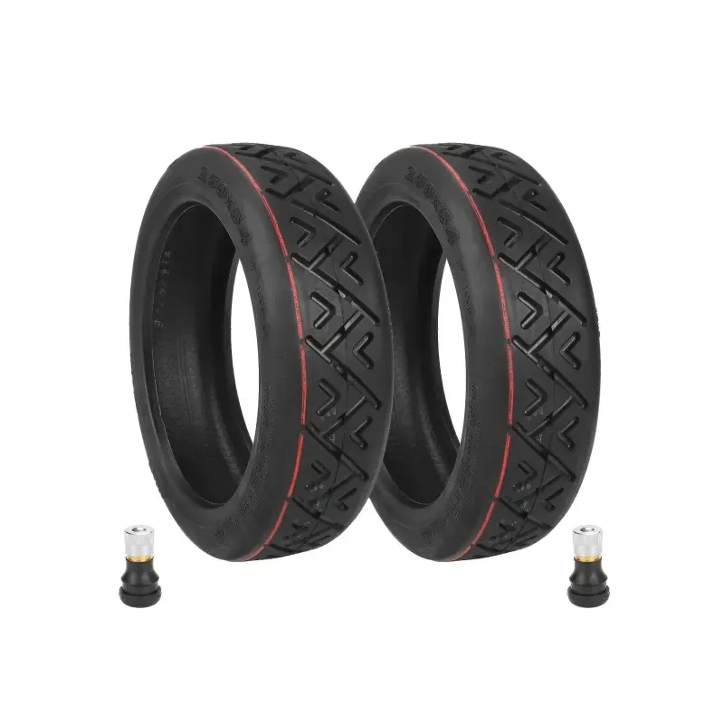 2 Sets of Ulip 250*54 Road Tubeless Tires Straight Valves for Xiaomi 4 scooters 10Inch 250x54 Electric Scooter Tire Rubber Outer Tire Tubeless Tire Anti-Piercing Scooter Replacement Wheel for Electric Scooter