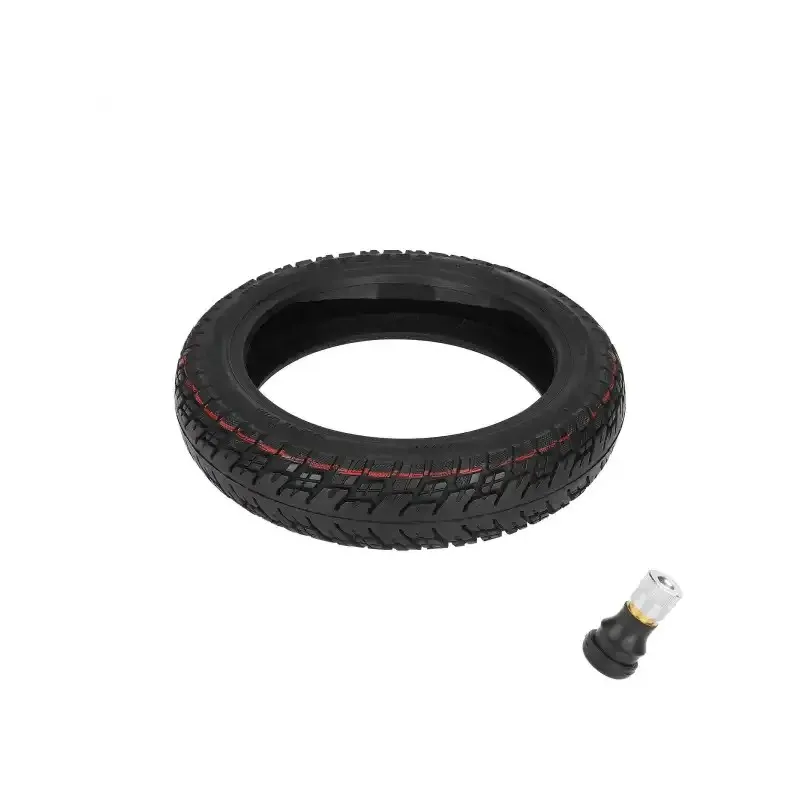ULIP 10x2.125 Self-Repairing Tubeless Tires with Valve Off-Road Vacuum Tyre for Segway Ninebot F20 F25 F30 F40 Xiaomi Mijia 4 Lite 2nd Gen Fits 10x2.125-6.6 Tyres 10 Inch Replacement Wheels Thickened Wear-Resistant Ultra-High Quality Tyre