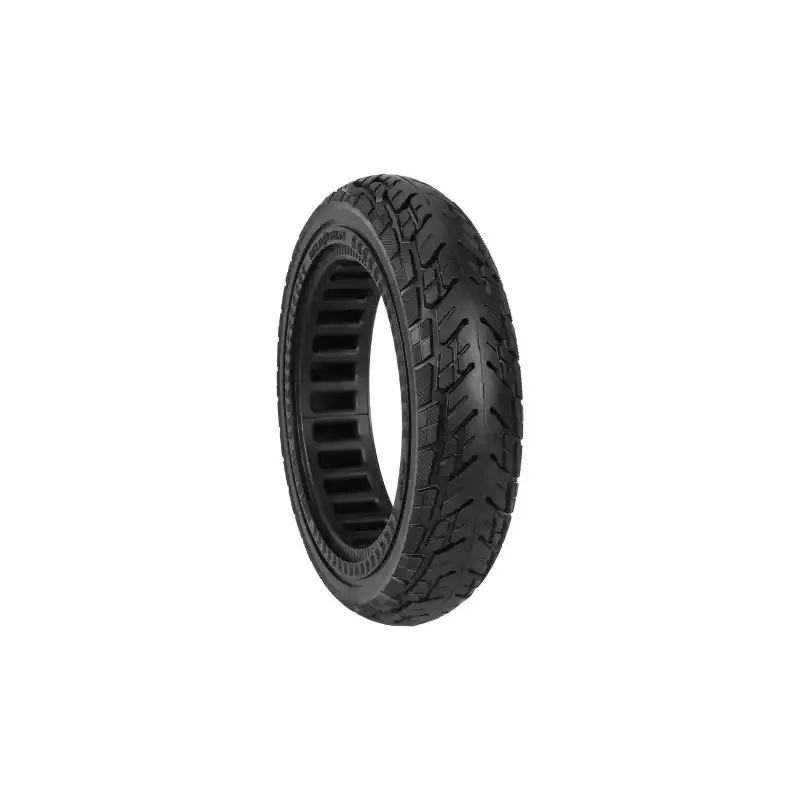 Black ULIP 10*2.125 250*54 Solid Tire for Ninebot F20 F25 F30 F40 and Xiaomi 4 Xiaomi 4 Lite 2nd Gen Scooter 10*2.125 Solid Tire 10*2.125-6.6 Tre 55 80-6.6 Tyre with Slot 42mm ID 152mm Anti-puncture Explosion-proof Shock-absorbing Solid Tyre