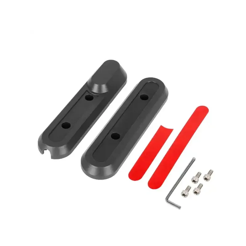 Front Wheel Side Cover Scooter Part for Xiaomi 4 Pro Scooter Gray Front Decorative Shells withRed Front Reflector Bars for Xiaomi 4 Pro Scooters