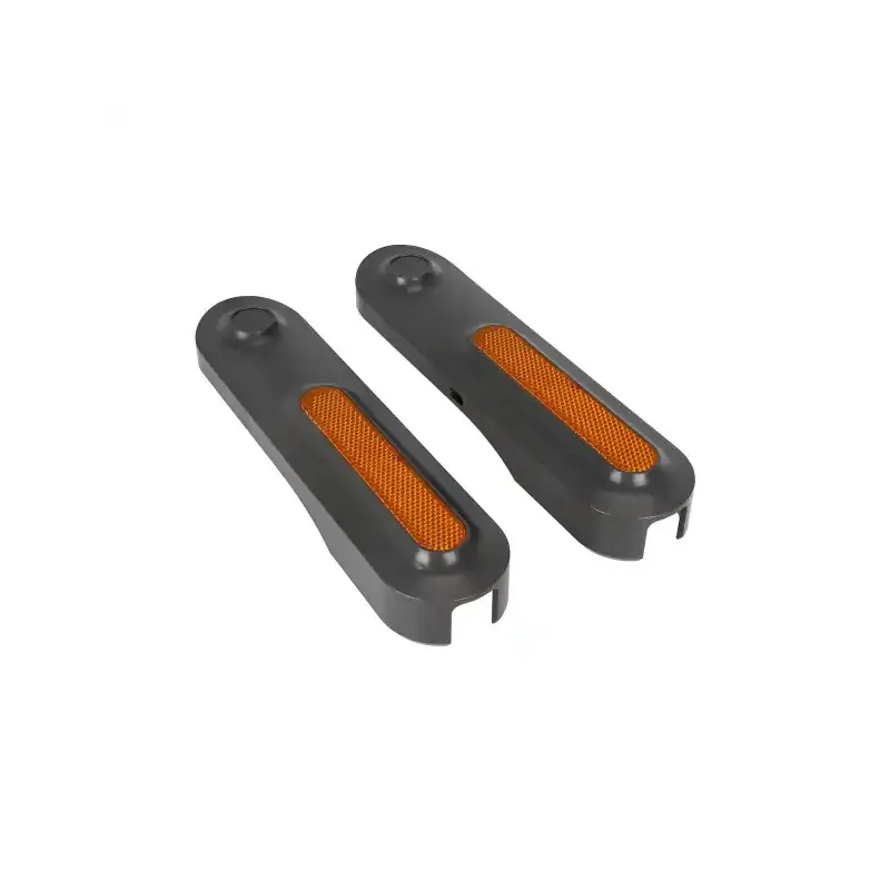 Gray Left and Right Rear Decorative Shells with Yellow Reflector Bars for Xiaomi Mi 4 Ultra Electric Scooter Reflective Cover Reflective Sticker Front or Rear Wheel Cover Hub Cap Protective Shell