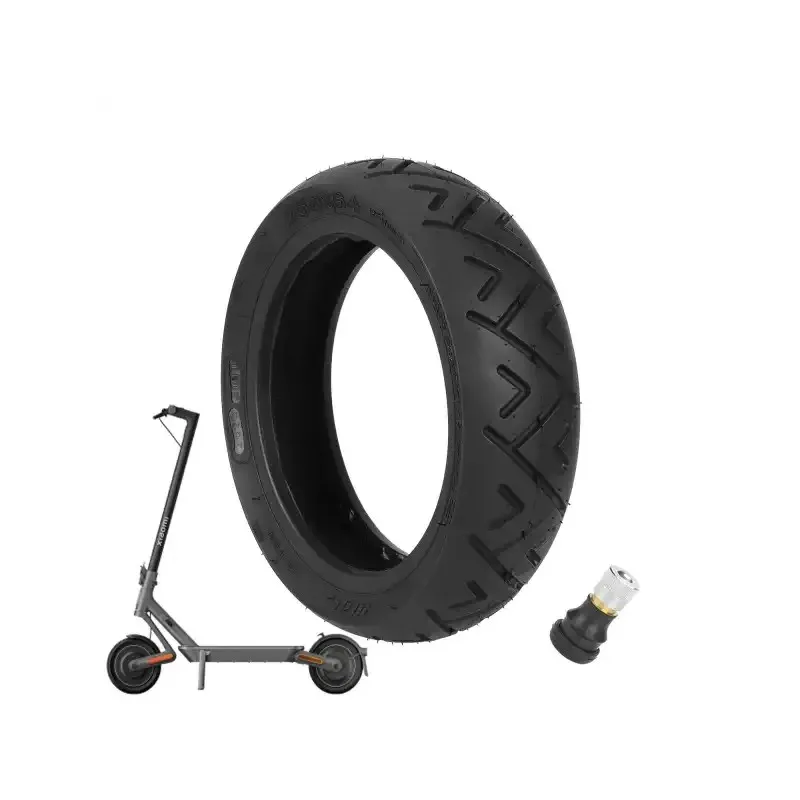 Ulip 250*64 City Road Tubeless Tire with Valve for Xiaomi 4 Ultra and Navee S65 NAVEE S65C Scooter and 10*2.3-6.5 Tire 250x64 Reinforced Tubeless Tire 10 Inch Tires City Road 250*64 Anti Puncture Tyre Parts