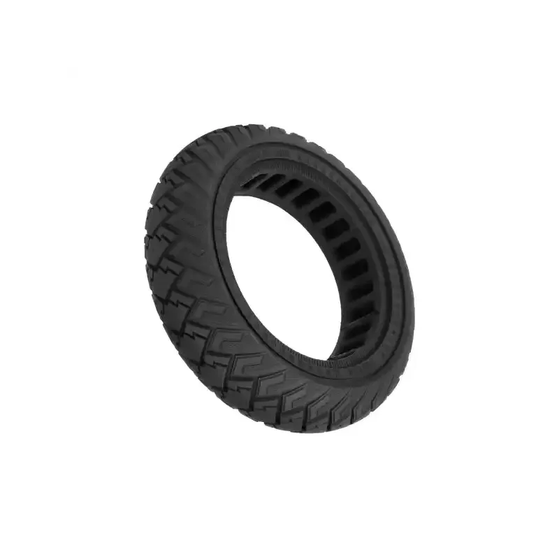 Black Ulip 250*64 Off-road Solid Tire 10 Inch 250X64 Off-Road Solid Tire For Xiaomi Mi4 Ultra/NAVEE S65C Electric Scooter Non-pneumatic Tubeless Tyre Partsand the same size as 10*2.3-6.5 Solid Tyre