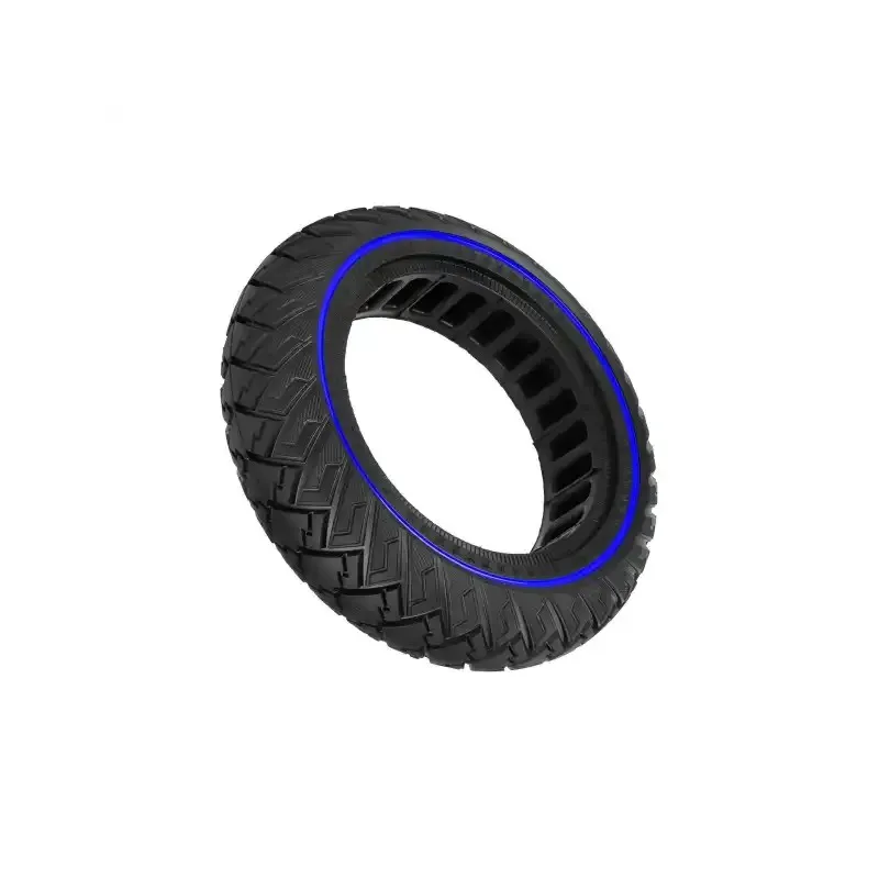 Ulip 250*64 Off-road Solid Tire with Blue Circle 10 Inch 250X64 Off-Road Solid Tire For Xiaomi Mi4 Ultra/NAVEE S65C Electric Scooter Non-pneumatic Tubeless Tyre Partsand the same size as 10*2.3-6.5 Solid Tyre